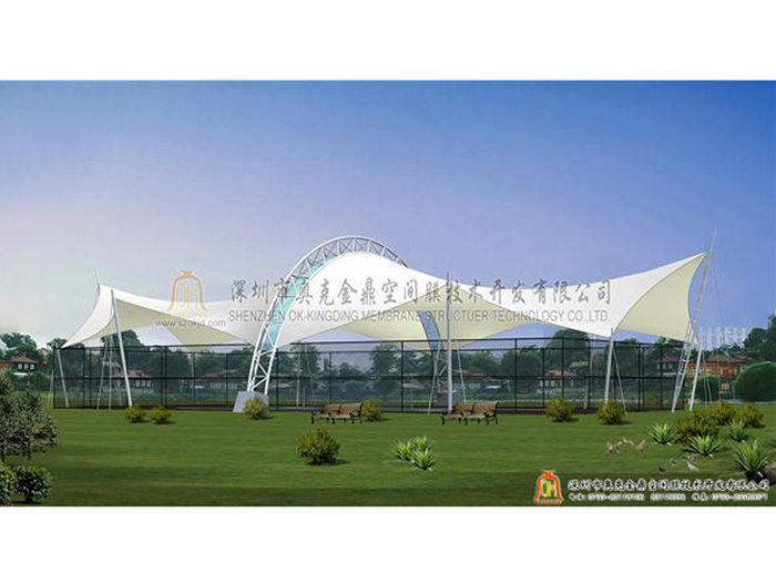 網球場膜結構