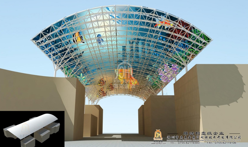 南寧國際商貿中心膜結構