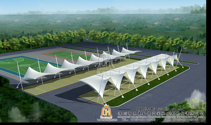 深圳南山區政府車場停車棚